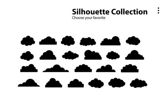 Download Cartoon Clouds Collection Set Background - Premium Resources