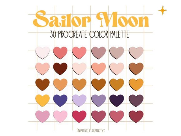 Download Sailor Moon Procreate Color Palette - Moon procreate Collection