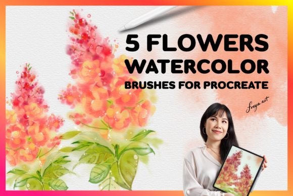 Download Procreate Watercolor Flowers - Flowers Collection