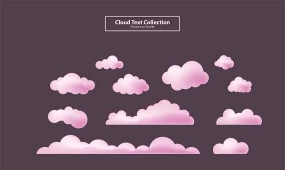 Download Cartoon Clouds Collection Set Background - Premium Resources