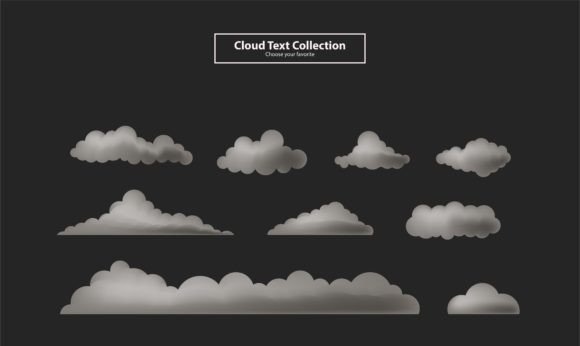 Download Cartoon Clouds Collection Set Background - Premium Bundle