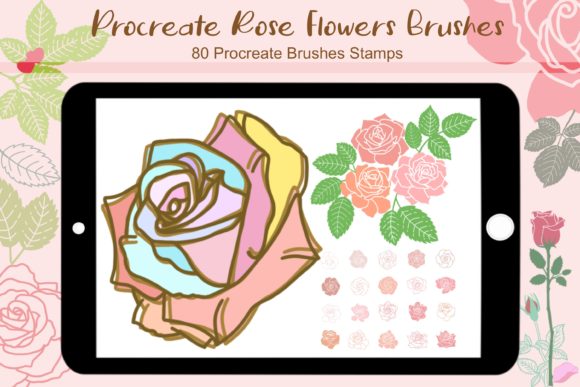 Download Procreate Rose Flowers Brushes - Flowers Collection
