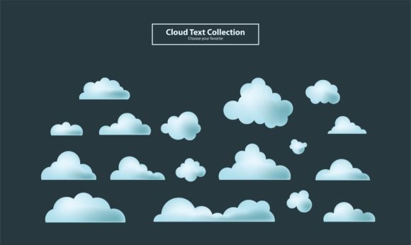 Download Cartoon Clouds Collection Set Background - Premium Resources