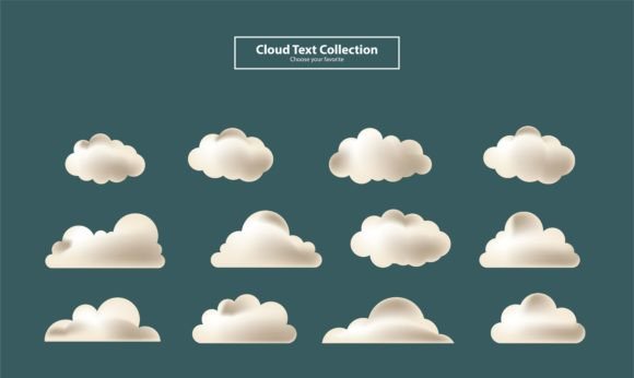 Download Cartoon Clouds Collection Set Background - Premium Resources