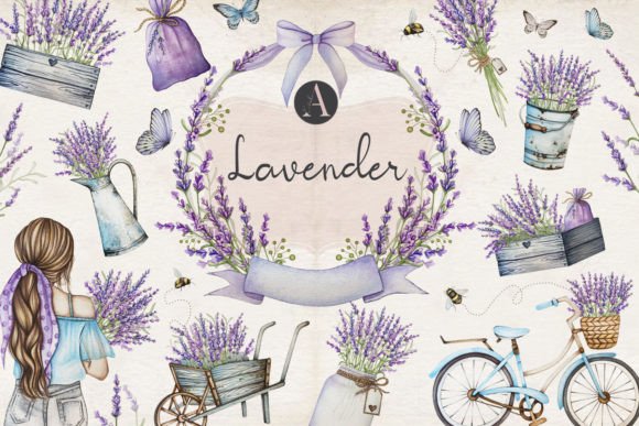 Download Lavender Watercolor Flowers Clipart - Flowers Collection