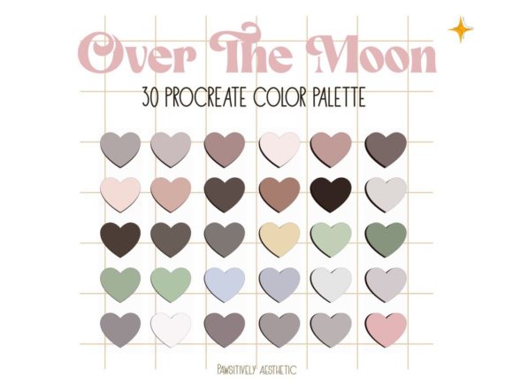 Download Over the Moon Procreate Color Palette - Moon procreate Collection