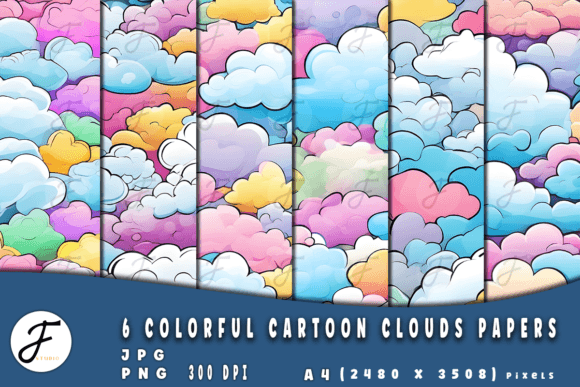 Download Colorful Cartoon Clouds Papers - Cartoon clouds Collection