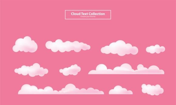 Download Cartoon Clouds Collection Set Background - Premium Bundle