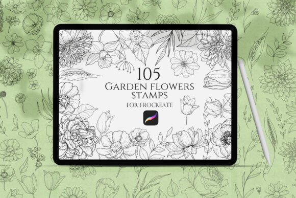 Download Garden Flowers Procreate - Flowers Collection