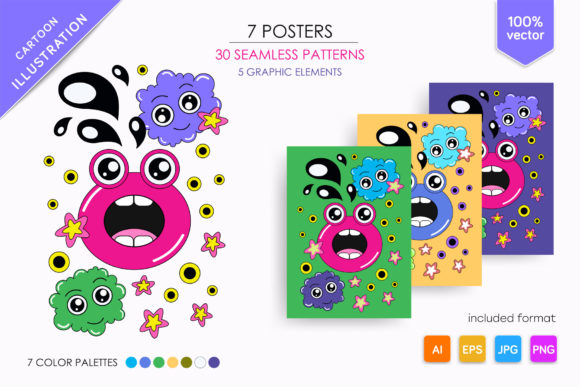 Download Cartoon Clouds with a Crying Frog - Premium Resources