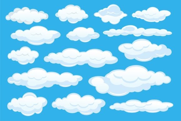Download Cartoon Clouds Clipart Art Vector - Premium Resources